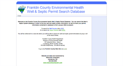 Desktop Screenshot of franklincountyenvironmentalhealth.com
